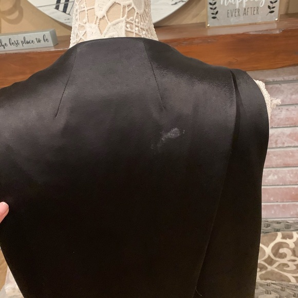 Alice + Olivia black satin blazer sz L - Picture 6 of 6